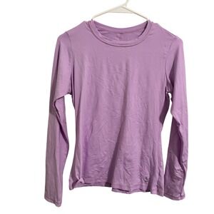SofiBella Lavender Purple UV Performance Long Sleeve Athletic Top Womens Small